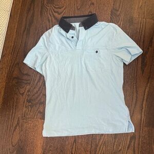 lululemon athletica Sky Blue Polo with Black Collar